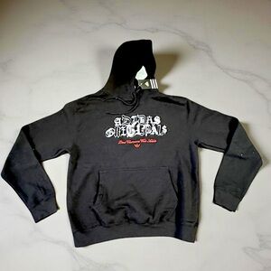 Adidas Black Graphic Hoodie for Men